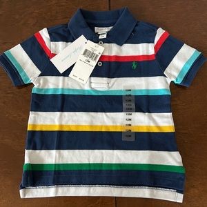 NWT Ralph Lauren 12M Multi Color Polo